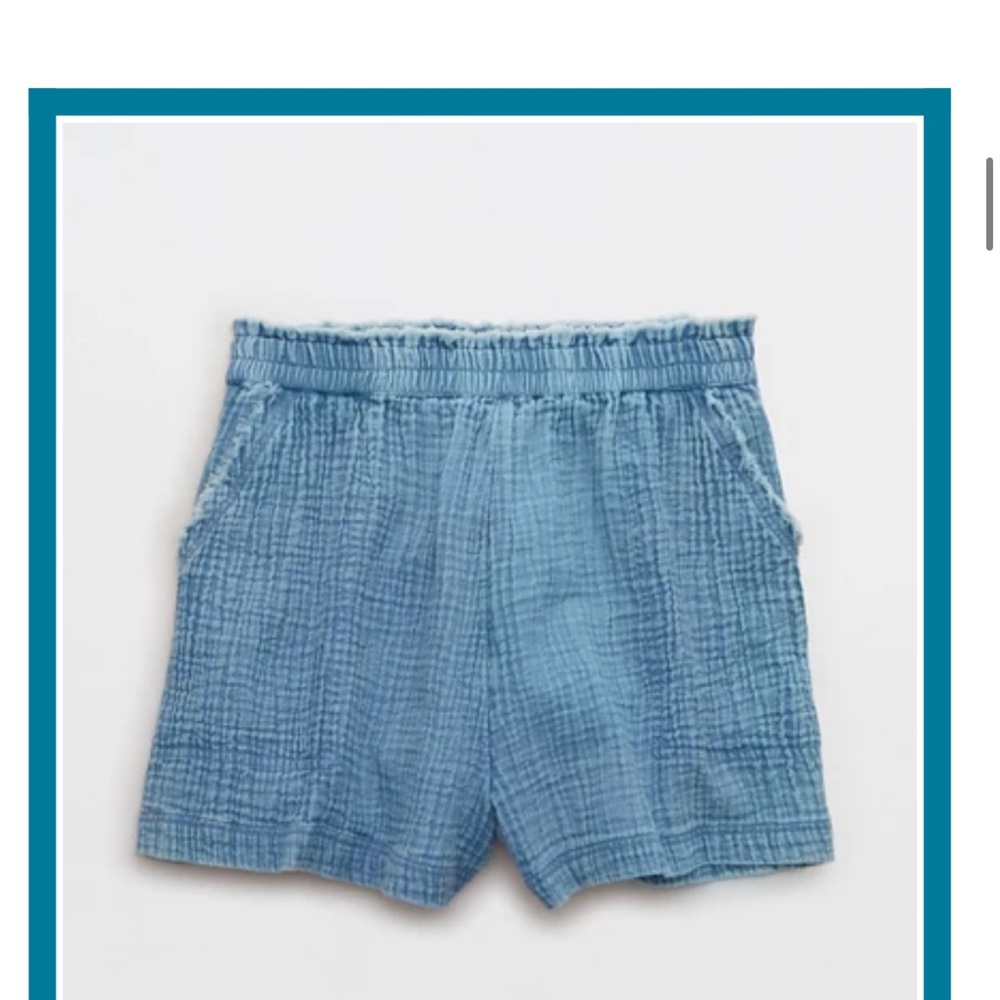Aerie gauzie high waisted Light Blue Women's Shorts